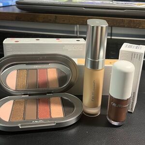 r.e.m. Beauty Set. Eye Palette - Smitten Kitten, Liquid Eyeshadow & Foundation.